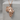 Roaring African Lion Pendant, rose gold, front view on display block
