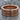 Polynesian Tribal Ring, rose gold, front view on stone