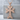 Trefoil Celtic Cross Pendant, rose gold, product photo on stone