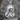 Virgin Mary Sacred Heart pendant, polished silver on stone