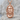 Jesus Christ Bust Pendant, rose gold plated, front view