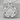 Tudor Rose Pendant, polished silver, front view on stone display