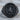 Abraxas Secretum Templi Ring, black rhodium, front product view on wood