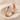 Hammered Posy Ring, rose gold, angled product view
