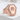 Rose Coffin Signet Ring, rose gold, product photo on stone stand