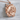 Fish and Tree Pendant, rose gold, front studio view