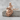 Crescent Moon Dragon Pendant, rose gold, product photo on stone