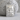 Elderly Face Dog Tag Pendant, polished silver product photo