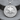 Cannabis leaf medallion pendant, polished silver, front view