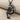 Crescent Moon Mermaid Pendant, black rhodium plated, front view