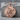 Archangel Michael Soldier Pendant, rose gold, product photo on stone base