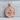 Athenian Owl Coin Pendant, rose gold, product photo on stone