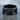 Interlocking Pride Ring, black rhodium, front view on stone