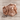Virgin Mary Praying Hands Ring, rose gold, front view on wood