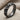 Slim blossom eternity ring, black rhodium, product photo