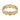 Handcrafted gold smiley ring with fourteen engraved happy face discs displayed on a clean white background