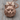 Longhair Cat Face Pendant, rose gold, product photo on wood