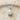 Round Solitaire Pendant, polished silver, front view