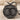 Amor Fati Snake Pendant, black rhodium, front product view