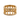 Roman aqueduct arch ring, gold vermeil, front view on white background