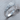 Alien Exoskeleton Ring, polished silver, product photo