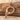 Bird letter P pendant in rose gold finish on driftwood