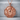 Medusa Medallion Pendant, rose gold, product photo on marble
