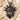 Statue of Liberty Pendant, black rhodium, front view on sand