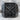 Musashi Katana Ring, black rhodium, front view on stone