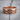Gothic Cross Band Ring, rose gold plated, angled product photo