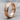 Diagonal Pattern Ring, rose gold plated, angled product photo