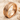Greek Key Meander Ring, rose gold, angled product photo