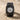 Curb Chain Solitaire Ring, black rhodium finish, product view