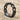 Curb Chain Ring, product photo in black rhodium plated silver