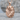 Howling Wolf Wilderness Pendant, rose plated silver, front view