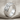 Three Row Wedge Ring in polished silver, angled studio view