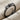 Pebble Stacking Ring, black rhodium, front view