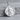 Virgin Mary Seven Sorrows Pendant in polished silver, front view