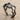 Honeycomb pave ring, black rhodium plated, product photo