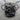 Wolf Pack Pendant, black rhodium, studio product photo
