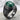 Malachite Tree of Life Shoulder Ring, black rhodium plated product photo