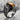 Tiger's Eye Saint Christopher Ring, black rhodium finish product photo