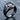 Hamsa Palm Signet Ring, black rhodium finish, angled product photo
