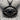 Evil Eye Onyx Horizon Pendant, black rhodium plated, front view