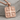 Jerusalem Cross Quartered Pendant, rose gold plated, front product photo