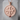 Jerusalem Cross Garnet Pendant, rose gold plated, product photo