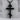 Russian Three Bar Cross Pendant, black rhodium plated product photo