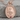 Saint Jude Garnet Pendant, rose gold plated, studio product photo