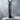 Half Broken Bar Pendant, black rhodium plated, studio product photo