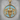 Undoer Knots Ribbon Pendant in gold vermeil, front view medallion
